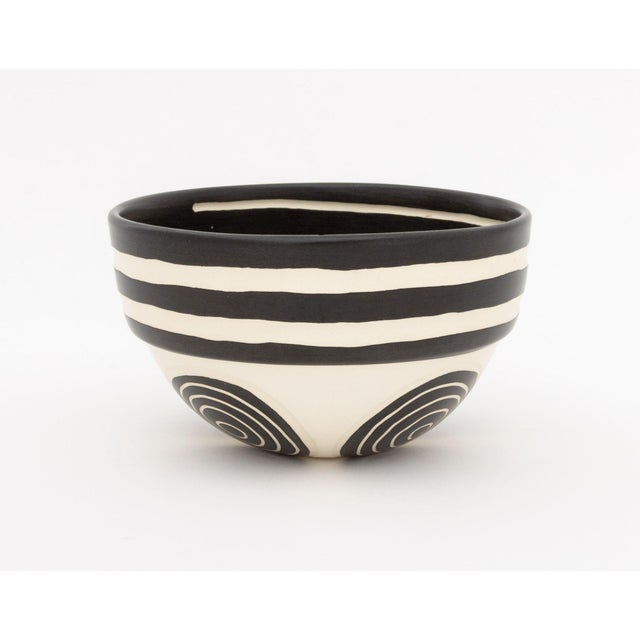 Ken Edwards Two Black and White Art Pottery Vessels For Sale - Image 12 of 16