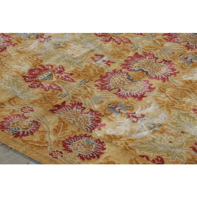 2010s Rug & Kilim’s European Style Rug in Gold With Floral Patterns “Toledo” For Sale - Image 5 of 10