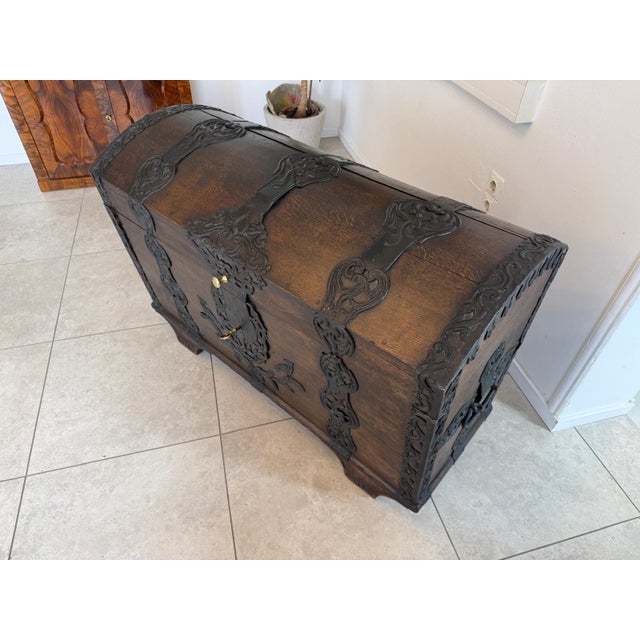 Rustic Farmhouse Baroque Chest For Sale - Image 5 of 12