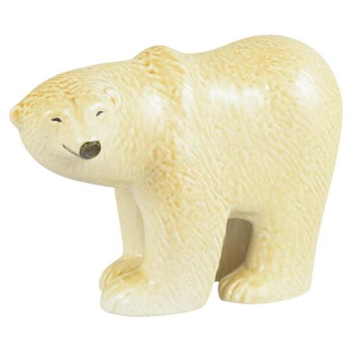 1970s Vintage Ceramic Polar Bear Figurine by Lisa Larson for Gustavsberg, 1970s For Sale - Image 5 of 5