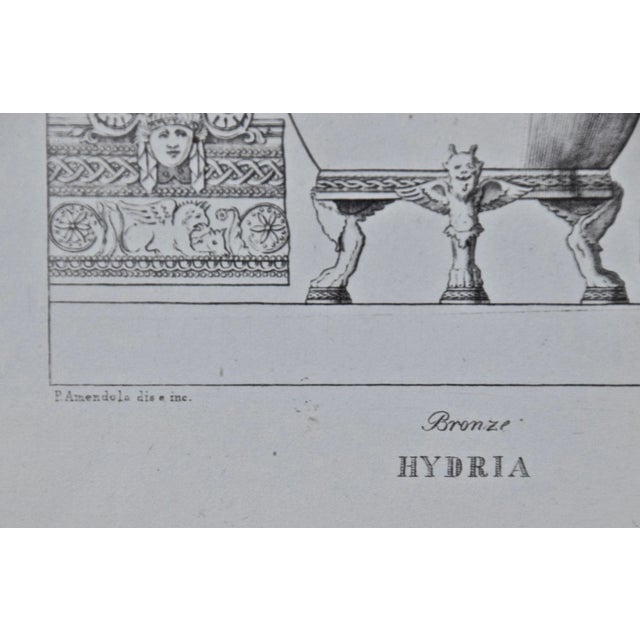 Late 19th Century Three 19th C. Engravings of Classical Italian Bronze Architectural Elements, 1889 For Sale - Image 5 of 12
