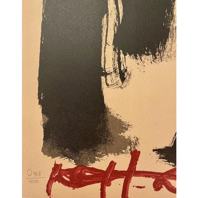 Antoni Tàpies, M.Ojos y Cruz, Lithograph For Sale - Image 3 of 4