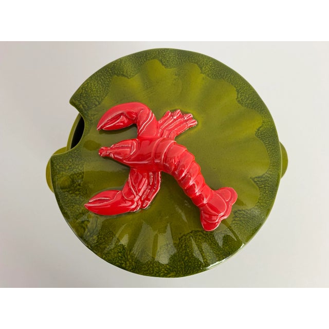 Ceramic Lobster Tureen by California Pottery, 1970s For Sale - Image 6 of 10