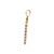 A late 20th-century 14k gold cross pendant featuring 26 round-cut natural tanzanite gemstones. The stones are a striking...