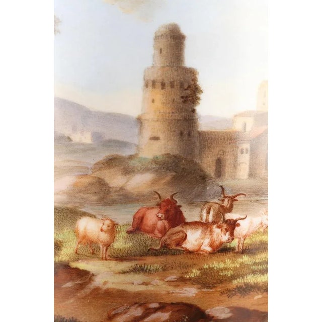 Large Empire Period Fuseau Vases in Porcelain of Paris, Set of 2 For Sale - Image 11 of 15