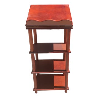 1990s Traditional Mahogany Adjustable Lectern With Shelving For Sale