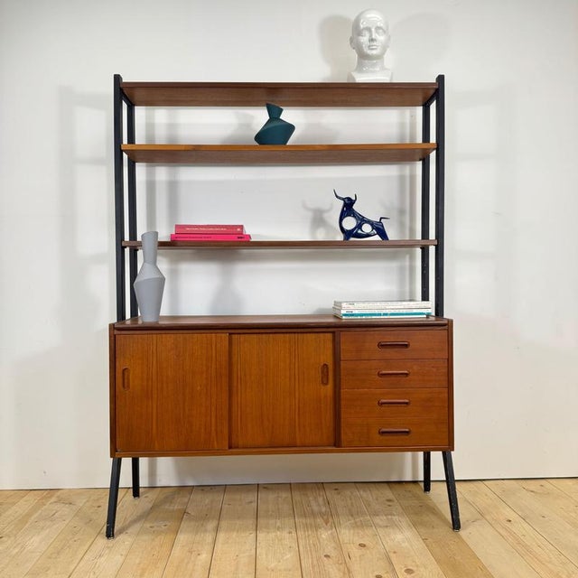 Vintage Danish Teak Bookcase, 1960, in Good conditions.