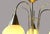Gold Brass and Opaline Glass 5-Light Chandelier from Honsel Leuchten, Germany, 1970s For Sale - Image 8 of 18