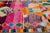 Vintage Boujad Moroccan Handmade Geometric Multicolor Berber Wool Rug For Sale - Image 11 of 12