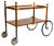 Mid-Century Modern Bar Cart in Walnut by Wilhelm Renz, 1960s For Sale
