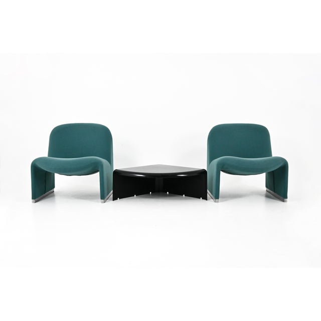 Mid-Century Modern Alky Chairs and Table by Giancarlo Piretti for Anonyma Castelli, 1970s, Set of 3 For Sale - Image 3 of 10