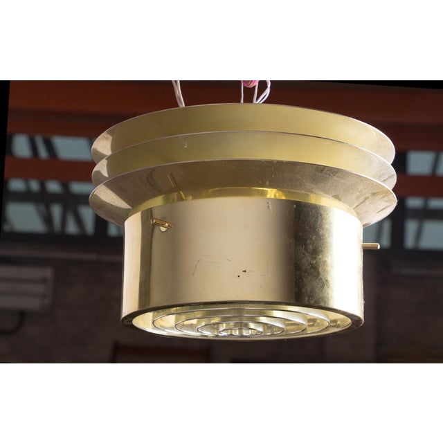 Danish Model T742 Brass Ceiling Lights by Hans Agne Jakobson, 1960, Set of 2 For Sale - Image 10 of 14