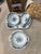 This is a beautiful five-piece porcelain dinnerware set featuring a blue-and-white style. It includes a two-handled soup...
