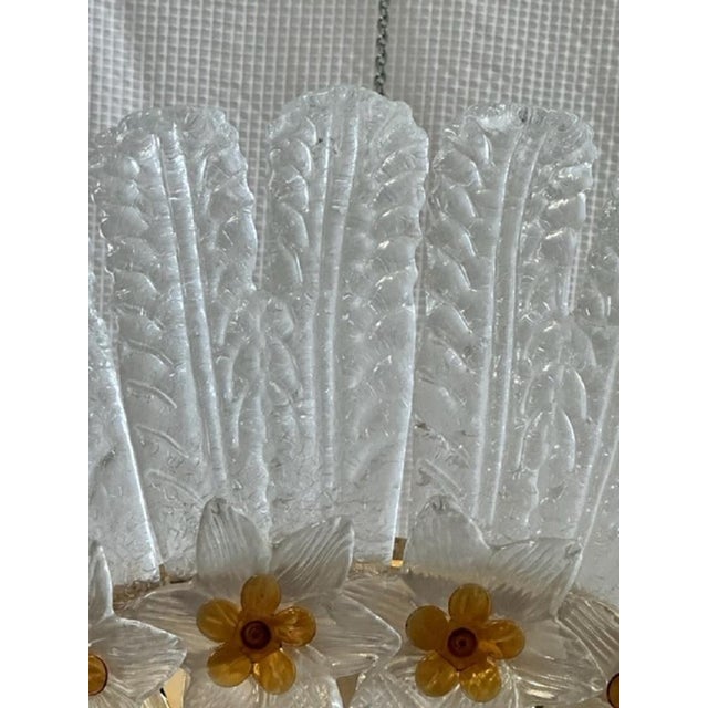 Large Murano Rose Window Chandelier, 1960s For Sale - Image 10 of 13