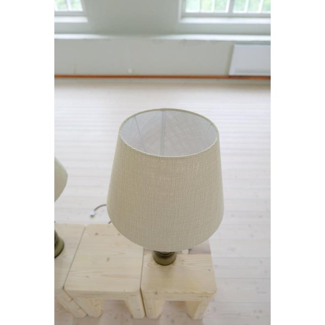 Ceramic Mid-Century Modern Table Lamps in Stoneware by Olle Alberius for Rörstrand, 1970s, Set of 2 For Sale - Image 7 of 13