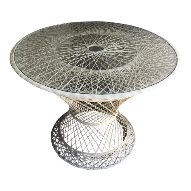 MidCentury Modern Russell Woodard Spun Fiberglass Round Patio Table
