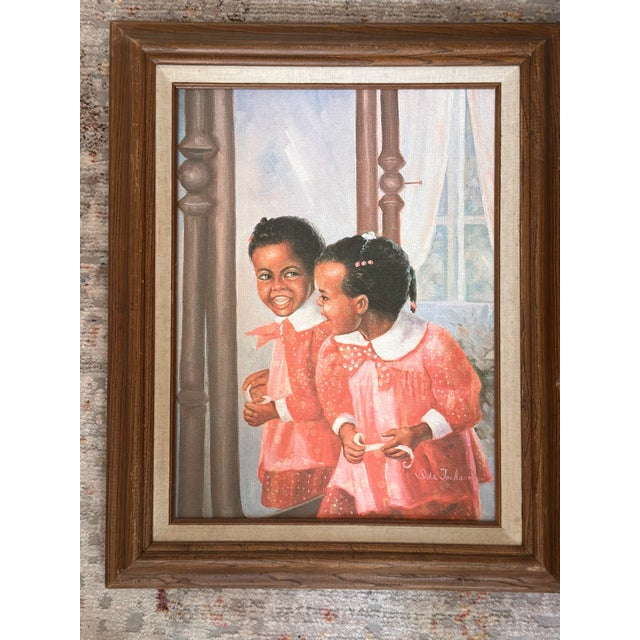 This classical American reproduction by sought after impressionist African American Folk and Realist Artist Ida Jackson...