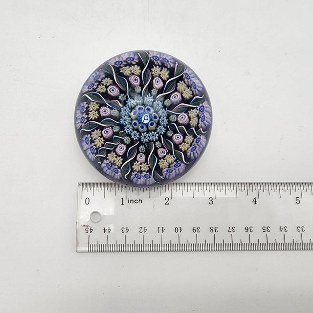Mid 20th Century Mid 20th Century Perthshire Millefiori Glass Paperweight For Sale - Image 5 of 5
