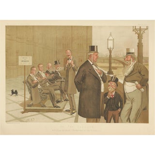 Sir Leslie Ward / Spy, Vanity Fair Political Caricature, Westminster Terrace Scene, 1893, Print For Sale