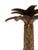 Pair of Vintage Brass Palm Tree Candlestick Holders For Sale - Image 4 of 6