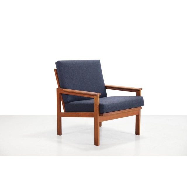 Armchair in Oak by Illum Wikkelsø, 1950s For Sale - Image 3 of 7