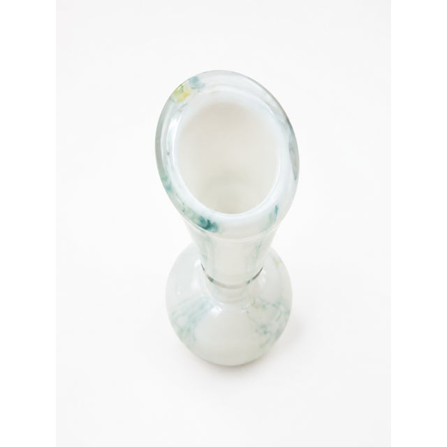 Mid-Century Italian Opaline Glass Solifleur Vase from Cristalleria La Toscana, 1970s For Sale - Image 4 of 7