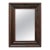 Large Antique Classical Flame Mahogany Ripple Edge Mirror Unsigned C1890 For Sale