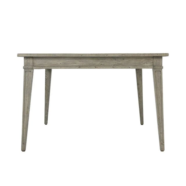 Grey Oak Rustic Dining Table For Sale - Image 4 of 10