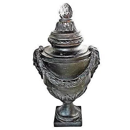 Cast Iron Outdoor Urn For Sale