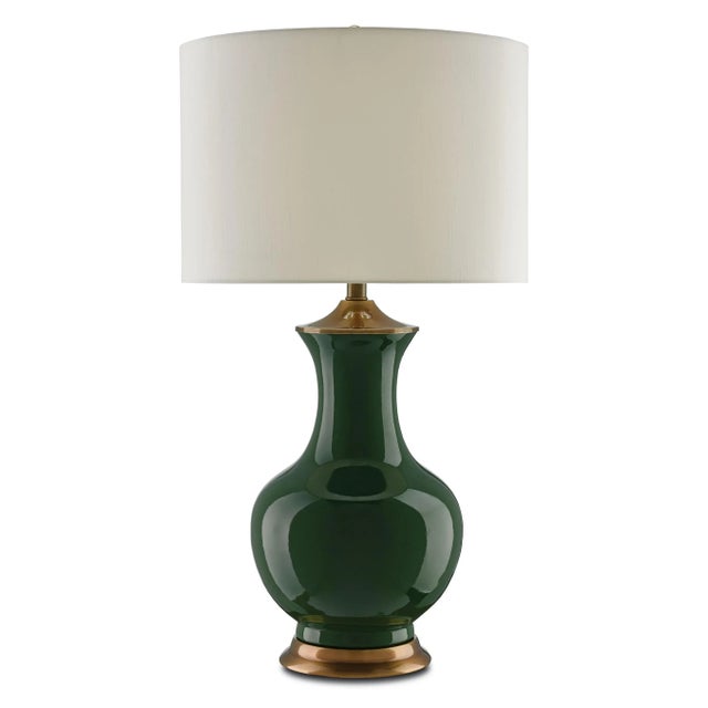 Currey & Company Lilou Green Table Lamp For Sale In Atlanta - Image 6 of 6