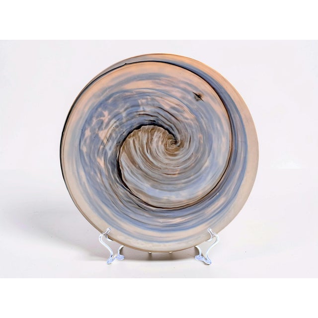 Blue Murano Glass Centerpiece fom Effetre Glassworks, 1980s For Sale - Image 8 of 11