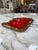 Vintage Bras Tray With Red Glass Insert For Sale - Image 4 of 6