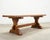 Early 20th Century French Provincial Country Oak Trestle Farmhouse Dining Table 7Ft For Sale - Image 5 of 18