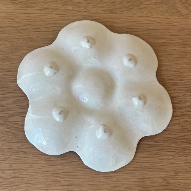 Early 1900s Pink French Oyster Plate For Sale - Image 4 of 5