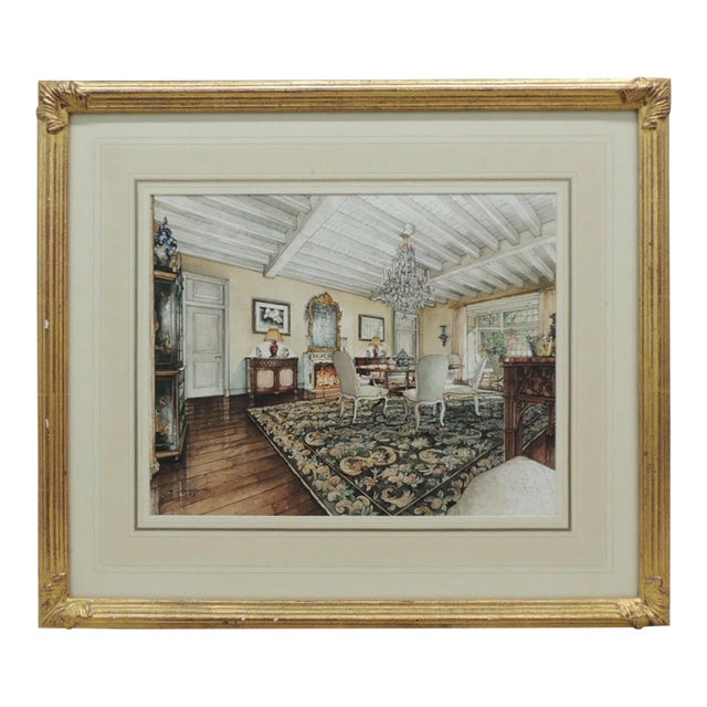 James M. "Jimmy" Steinmeyer X David Easton Large Watercolor Illustration on Paper For Sale