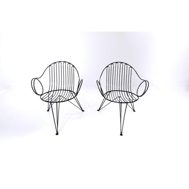 Vintage German Wire Chairs from Mauser Werke Waldeck, 1950s, Set of 2 For Sale - Image 11 of 18
