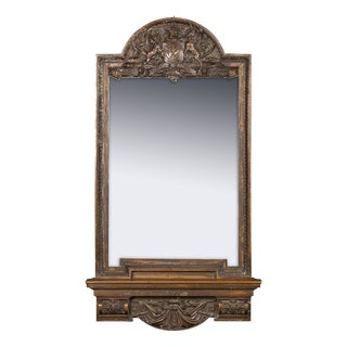 Antique Cast Bronze Mirror from Royal Insurance Company, 1880s For Sale