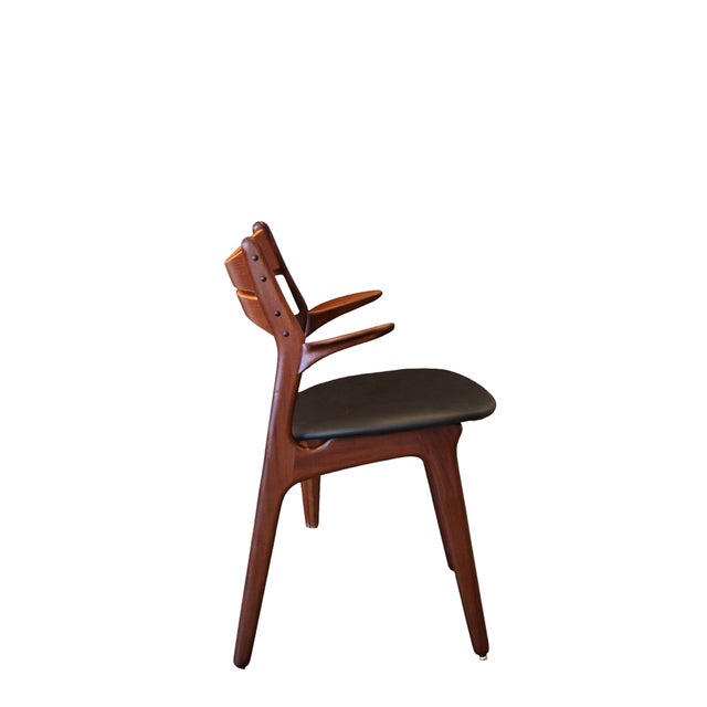 Black Model 310 Armchair in Teak by Erik Buch, 1960s For Sale - Image 8 of 14