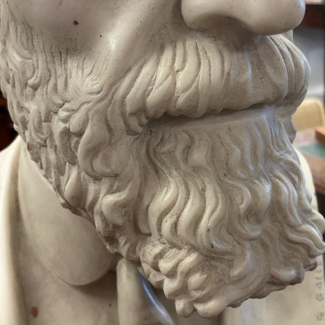 Guido Galetti, Bust Sculpture, 1948, Marble For Sale - Image 14 of 18