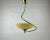 Vintage Glass & Brass Ceiling Lamp, France, 1970s For Sale - Image 12 of 12