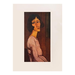 1958 After Amedeo Modigliani "Portrait of Marguerite", First English Edition Lithograph For Sale