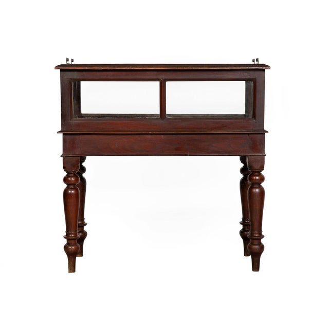 Rare Pair of Anglo-Indian Teak Vitrine Display Tables Cabinets, 19th Century For Sale - Image 4 of 18