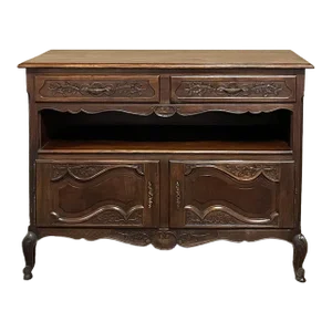 19th Century Country French Walnut Dessert Buffet