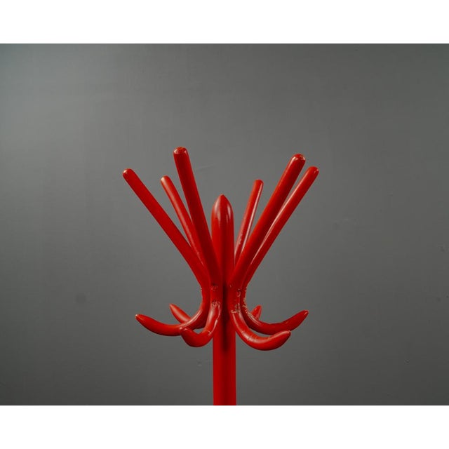 Red Beech Coat Rack, 1980s For Sale - Image 5 of 10