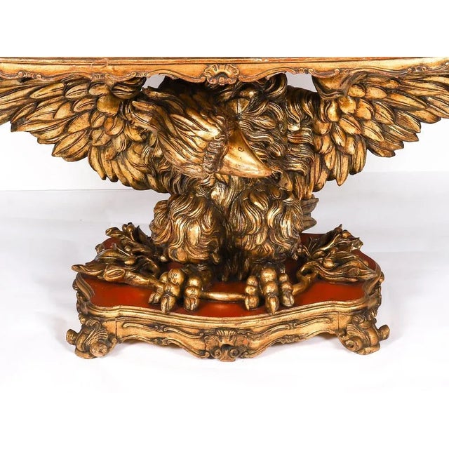 Antique George II Revival Rouge Marble Topped Eagle Centre Table For Sale - Image 15 of 18
