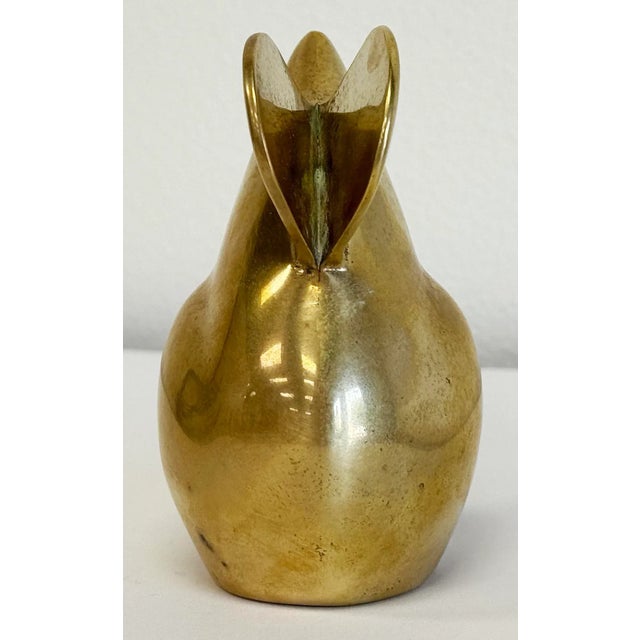 Metal Large Vintage Solid Brass Mouse Paper Weight Decorative Accessory For Sale - Image 7 of 9
