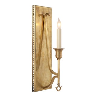 John Rosselli for Visual Comfort Signature Savannah Sconce in Hand-Rubbed Antique Brass For Sale