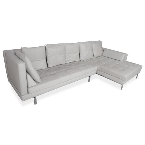 Amber Leather Corner Sofa with Manual Function from Brühl For Sale - Image 14 of 14