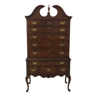 Hickory Chair Co Mahogany Highboy Chest of Drawers For Sale