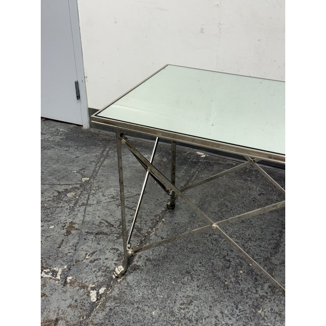 Ralph Lauren Directoire Rectangular Mirrored Side Table For Sale - Image 4 of 12